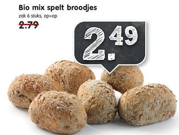 Aanbiedingen Bio mix spelt broodjes - Huismerk - Em-té - Geldig van 14/12/2014 tot 20/12/2014 bij Em-té