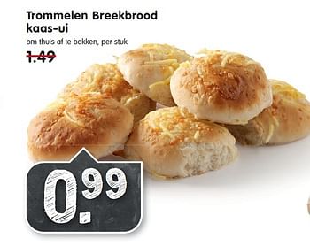 Aanbiedingen Trommelen breekbrood kaas-ui om thuis af te bakken - Trommelen - Geldig van 14/12/2014 tot 20/12/2014 bij Em-té