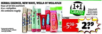 Aanbiedingen Herbal essences shampoo naked volume - Herbal Essences - Geldig van 16/12/2014 tot 22/12/2014 bij Kruidvat