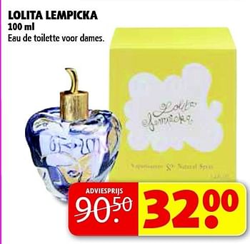 Aanbiedingen Lolita lempicka eau de toilette voor dames - Lolita - Geldig van 16/12/2014 tot 22/12/2014 bij Kruidvat