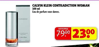 Aanbiedingen Calvin klein contradiction woman - Calvin Klein - Geldig van 09/12/2014 tot 21/12/2014 bij Kruidvat