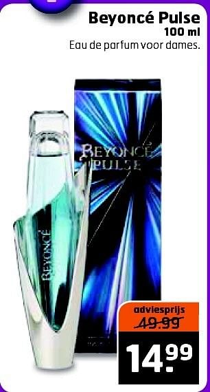 Aanbiedingen Beyoncé pulse eau de parfum voor dames - Beyoncé Heat - Geldig van 09/12/2014 tot 21/12/2014 bij Trekpleister