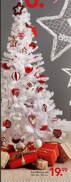 Aanbiedingen Kerstboom wit - Huismerk - Blokker - Geldig van 01/12/2014 tot 24/12/2014 bij Blokker