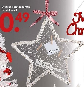 Aanbiedingen Diverse kerstdecoratie - Huismerk - Blokker - Geldig van 01/12/2014 tot 24/12/2014 bij Blokker