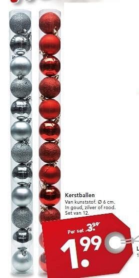 Aanbiedingen Kerstballen van kunststof - Huismerk - Blokker - Geldig van 01/12/2014 tot 24/12/2014 bij Blokker
