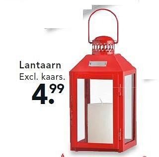 Aanbiedingen Lantaarn excl. kaars - Huismerk - Blokker - Geldig van 01/12/2014 tot 24/12/2014 bij Blokker