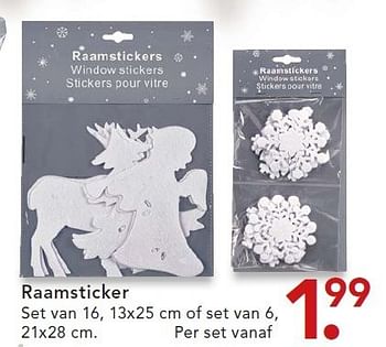 Aanbiedingen Raamsticker - Huismerk - Blokker - Geldig van 01/12/2014 tot 24/12/2014 bij Blokker