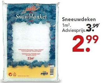 Aanbiedingen Sneeuwdeken - Huismerk - Blokker - Geldig van 01/12/2014 tot 24/12/2014 bij Blokker