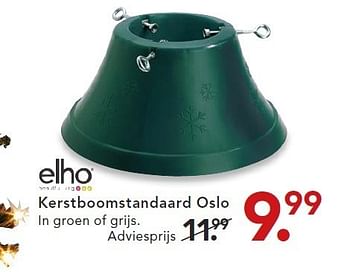 Aanbiedingen Kerstboomstandaard oslo in groen of grijs - Elho - Geldig van 01/12/2014 tot 24/12/2014 bij Blokker