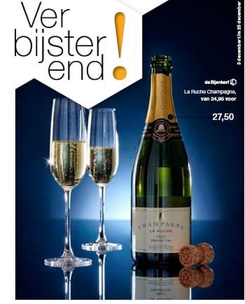 Aanbiedingen La ruche champagne - Champagne - Geldig van 03/12/2014 tot 25/12/2014 bij De Bijenkorf