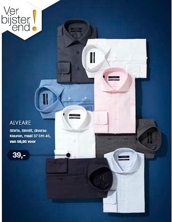 Aanbiedingen Shirts, slimfit, diverse kleuren - Alveare - Geldig van 03/12/2014 tot 25/12/2014 bij De Bijenkorf