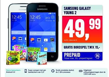 Aanbiedingen Samsung galaxy young 2 - Samsung - Geldig van 15/12/2014 tot 24/12/2014 bij The Phone House
