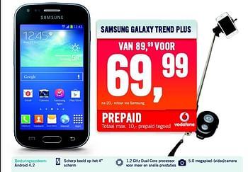 Aanbiedingen Samsung galaxy trend plus - Samsung - Geldig van 15/12/2014 tot 24/12/2014 bij The Phone House