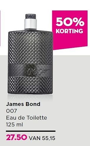 Aanbiedingen James bond 007 eau de toilette - James Bond - Geldig van 15/12/2014 tot 26/12/2014 bij Ici Paris XL