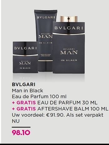 Aanbiedingen Bvlgari man in black eau de parfum - BVLGARI - Geldig van 15/12/2014 tot 26/12/2014 bij Ici Paris XL