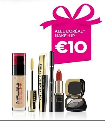 Aanbiedingen Alle l`oréal make-up - L'Oreal Paris - Geldig van 15/12/2014 tot 26/12/2014 bij Ici Paris XL