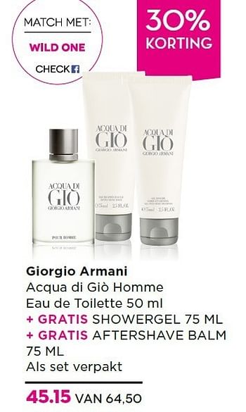 Aanbiedingen Giorgio armani acqua di giò homme - Giorgio Armani - Geldig van 15/12/2014 tot 26/12/2014 bij Ici Paris XL
