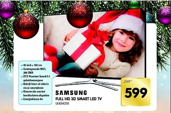 Aanbiedingen Samsung full hd 3d smart led tv - Samsung - Geldig van 13/12/2014 tot 26/12/2014 bij Maxwell