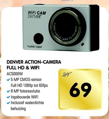Aanbiedingen Denver action-camera full hd + wifi - Denver - Geldig van 13/12/2014 tot 26/12/2014 bij Maxwell