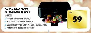Aanbiedingen Canon draadloze alles-in-één printer - Canon - Geldig van 13/12/2014 tot 26/12/2014 bij Maxwell