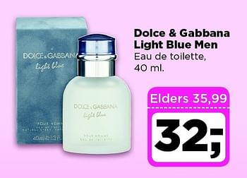 Aanbiedingen Dolce + gabbana light blue men - Dolce &amp; Gabbana - Geldig van 16/12/2014 tot 26/12/2014 bij Dirx Drogisterijen