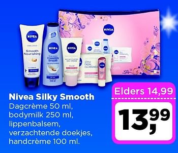 Aanbiedingen Nivea silky smooth - Nivea - Geldig van 16/12/2014 tot 26/12/2014 bij Dirx Drogisterijen