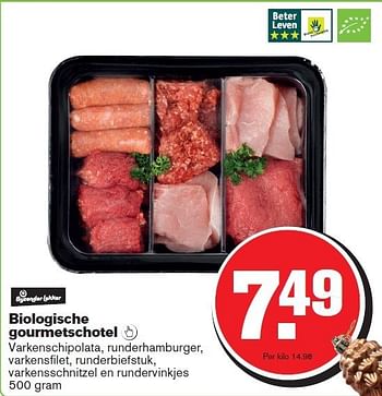 Aanbiedingen Biologische gourmetschotel - Huismerk - Hoogvliet - Geldig van 17/12/2014 tot 26/12/2014 bij Hoogvliet