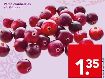 Aanbiedingen Verse cranberries - Huismerk deen supermarkt - Geldig van 21/12/2014 tot 26/12/2014 bij Deen Supermarkten