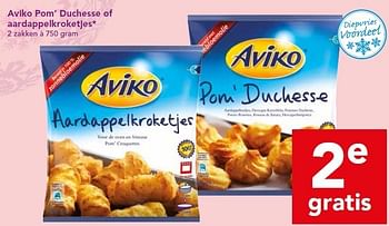 Aanbiedingen Aviko pom` duchesse of aardappelkroketjes - Aviko - Geldig van 21/12/2014 tot 26/12/2014 bij Deen Supermarkten