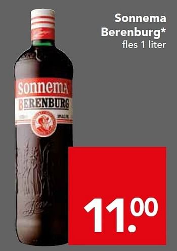 Aanbiedingen Sonnema berenburg - Sonnema - Geldig van 21/12/2014 tot 26/12/2014 bij Deen Supermarkten