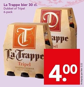 Aanbiedingen La trappe bier - La trappe - Geldig van 21/12/2014 tot 26/12/2014 bij Deen Supermarkten