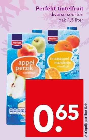 Aanbiedingen Perfekt tintelfruit - Perfekt - Geldig van 21/12/2014 tot 26/12/2014 bij Deen Supermarkten