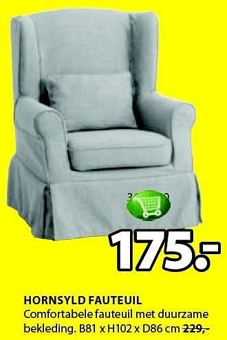 Aanbiedingen Hornsyld fauteuil comfortabele fauteuil met duurzame - Huismerk - Jysk - Geldig van 15/12/2014 tot 31/12/2014 bij Jysk