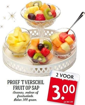 Aanbiedingen Proef `t verschil fruit op sap - Huismerk - Deka Markt - Geldig van 21/12/2014 tot 26/12/2014 bij Deka Markt