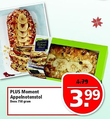 Aanbiedingen Plus moment appelnotenstol - Huismerk - Plus - Geldig van 21/12/2014 tot 27/12/2014 bij Plus