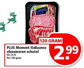 Aanbiedingen Plus moment italiaanse vleeswaren schotel - Huismerk - Plus - Geldig van 21/12/2014 tot 27/12/2014 bij Plus