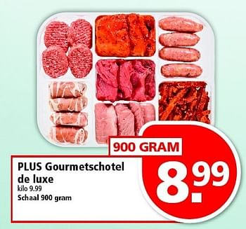 Aanbiedingen Plus gourmetschotel de luxe - Huismerk - Plus - Geldig van 21/12/2014 tot 27/12/2014 bij Plus