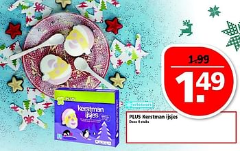 Aanbiedingen Plus kerstman ijsjes - Huismerk - Plus - Geldig van 21/12/2014 tot 27/12/2014 bij Plus