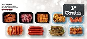 Aanbiedingen Mini gourmet vlees, vis of vivera mini hapjes - Huismerk - Em-té - Geldig van 21/12/2014 tot 27/12/2014 bij Em-té