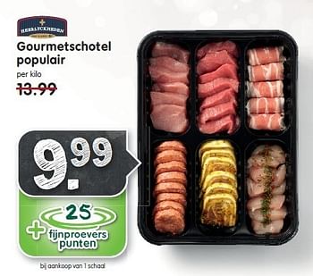 Aanbiedingen Gourmetschotel populair - Heerlyckheeden - Geldig van 21/12/2014 tot 27/12/2014 bij Em-té