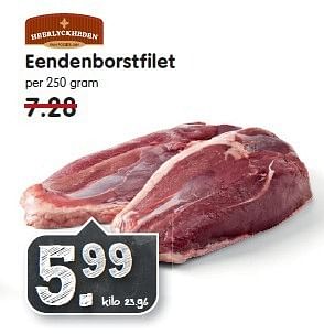 Aanbiedingen Eendenborstfilet - Heerlyckheeden - Geldig van 21/12/2014 tot 27/12/2014 bij Em-té