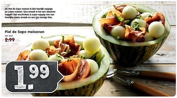 Aanbiedingen Piel de sapo meloenen - Huismerk - Em-té - Geldig van 21/12/2014 tot 27/12/2014 bij Em-té