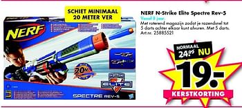 Aanbiedingen Nerf n-strike elite spectre rev-5 - Nerf - Geldig van 13/12/2014 tot 28/12/2014 bij Bart Smit
