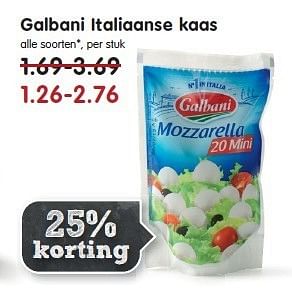 Aanbiedingen Galbani italiaanse kaas - Galbani - Geldig van 21/12/2014 tot 27/12/2014 bij Em-té