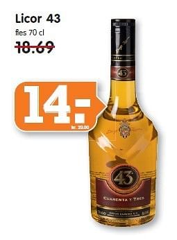 Aanbiedingen Licor 43 - Licor 43 - Geldig van 21/12/2014 tot 27/12/2014 bij Em-té