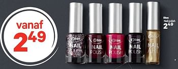 Aanbiedingen Etos nail polish - Huismerk - Etos - Geldig van 15/12/2014 tot 28/12/2014 bij Etos