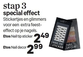 Aanbiedingen Special eff ect stickertjes en glimmers voor een extra feesteff ect op je nagels - Huismerk - Etos - Geldig van 15/12/2014 tot 28/12/2014 bij Etos