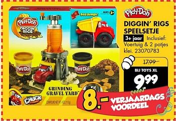 Aanbiedingen Diggin` rigs speelsetje - Play-Doh - Geldig van 13/12/2014 tot 28/12/2014 bij Toys XL