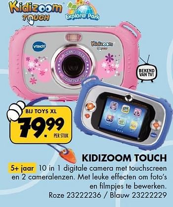 Aanbiedingen Kidizoom touch r 10 in 1 digitale camera met touchscreen - Vtech - Geldig van 13/12/2014 tot 28/12/2014 bij Toys XL