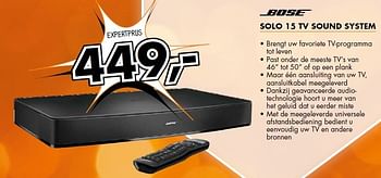Aanbiedingen Bose solo 15 tv sound system - Bose - Geldig van 22/12/2014 tot 28/12/2014 bij Expert